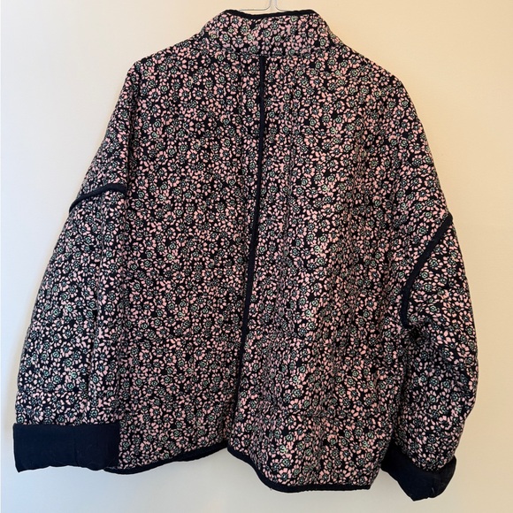 Free People | Black and Pink Floral Chloe Jacket - Picture 5 of 7